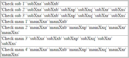 Output of 'global_functions autotest'