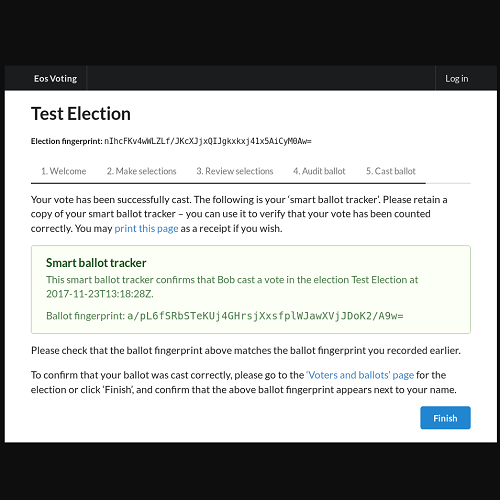 Electronic voting system